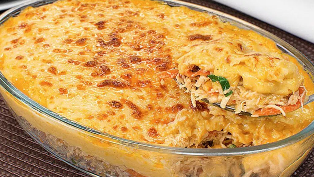 FRANGO GRATINADO E CREMOSO