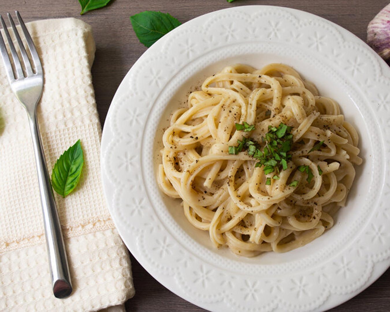 Macarrão na manteiga