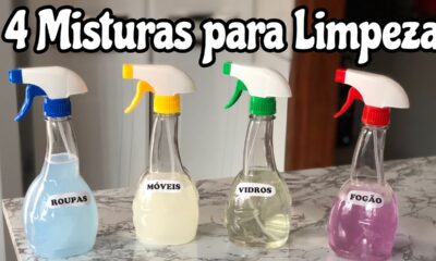 4 Misturas caseira para limpar a casa toda