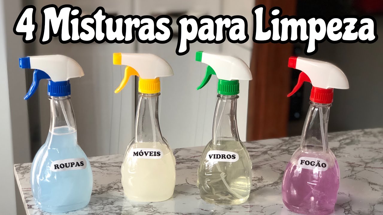 4 Misturas caseira para limpar a casa toda