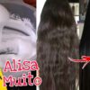 Cabelo liso escorrido com progressiva caseira de maizena