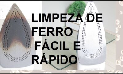 Dica caseira para limpar ferro de passar roupa, fácil e rápido