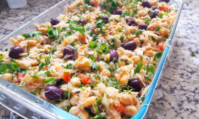 Salada de Bacalhau com Grão-de-bico e Azeitonas