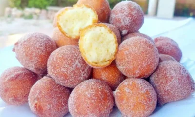 Bolinhos de chuva com vinagre, fácil e saboroso