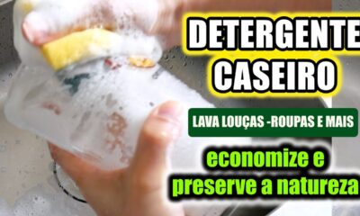 Aprenda a fazer detergente caseiro - Lava Louças, roupas e casa