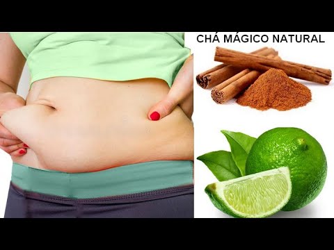 Chá mágico natural para perder gordura da barriga