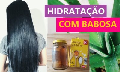 Maizena e babosa, melhor hidratação caseira