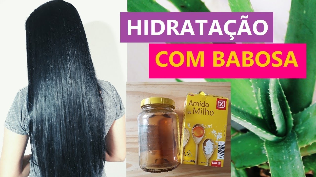 Maizena e babosa, melhor hidratação caseira