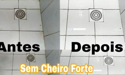 Mistura para limpar e desencardir azulejo de banheiro (sem cheiro forte)