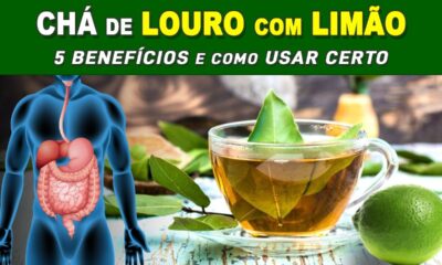 5 Benefícios do CHÁ DE LOURO com LIMÃO