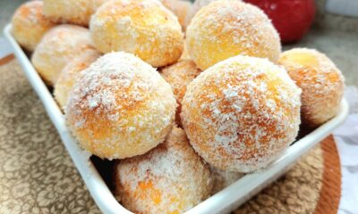 Bolinho de chuva ASSADO massa fofinha e gostosa