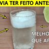 Receita caseira para estômago inchado, gases na barriga e gordura no fígado