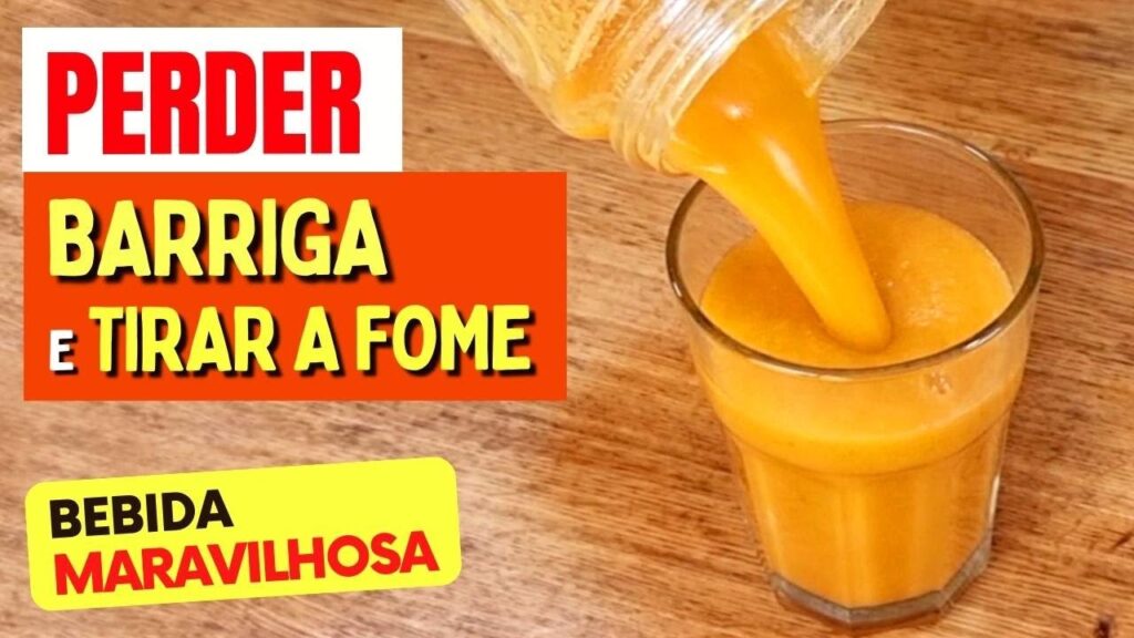 Suco para perder barriga, desinflamar e tirar a fome