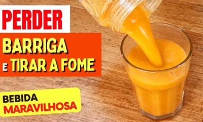 Suco para perder barriga, desinflamar e tirar a fome