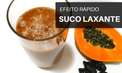 Beba esse suco LAXANTE natural, solta o intestino preso