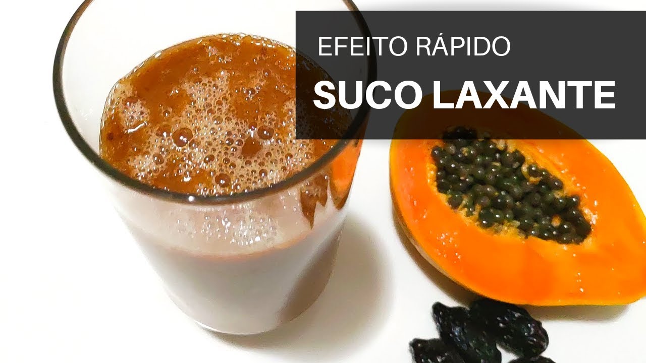 Beba esse suco LAXANTE natural, solta o intestino preso