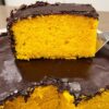 Bolo de cenoura fofíssimo com casquinha de chocolate