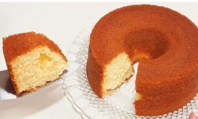 Bolo de maizena, fofinho e muito delicioso