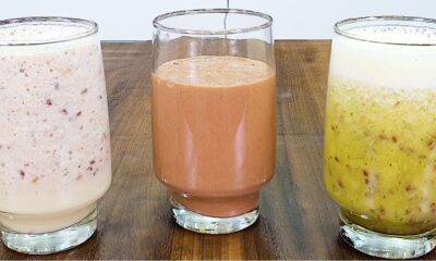 3 Shakes para emagrecer e secar a barriga