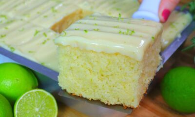 Bolo de limão de liquidificador tão leve e fofinho que desmancha na boca