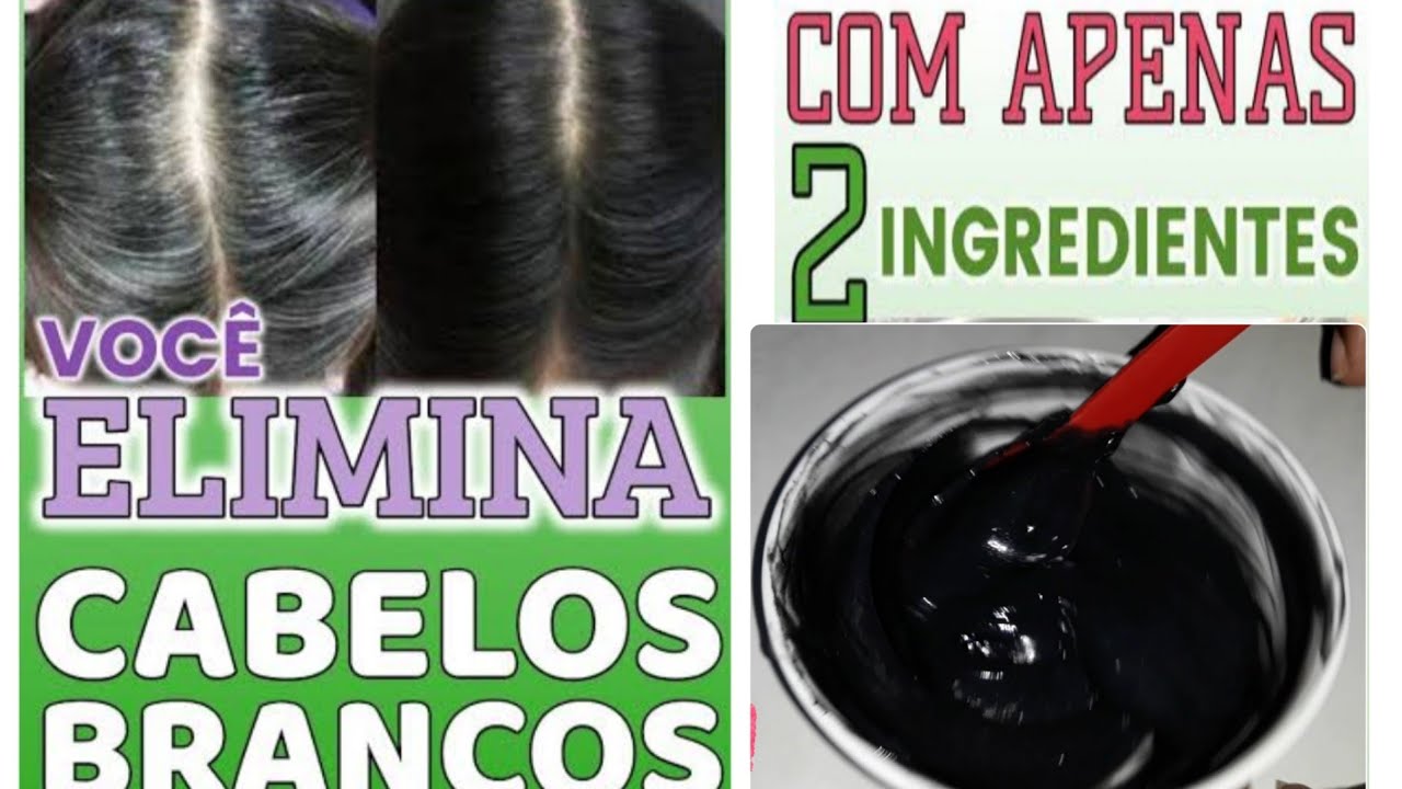 Tinta caseira para cabelo branco, muito fácil de fazer