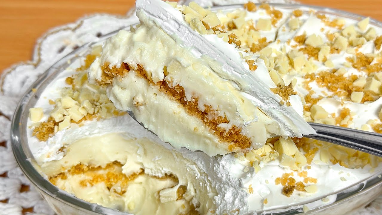 Torta Belga Cremosa e Fácil