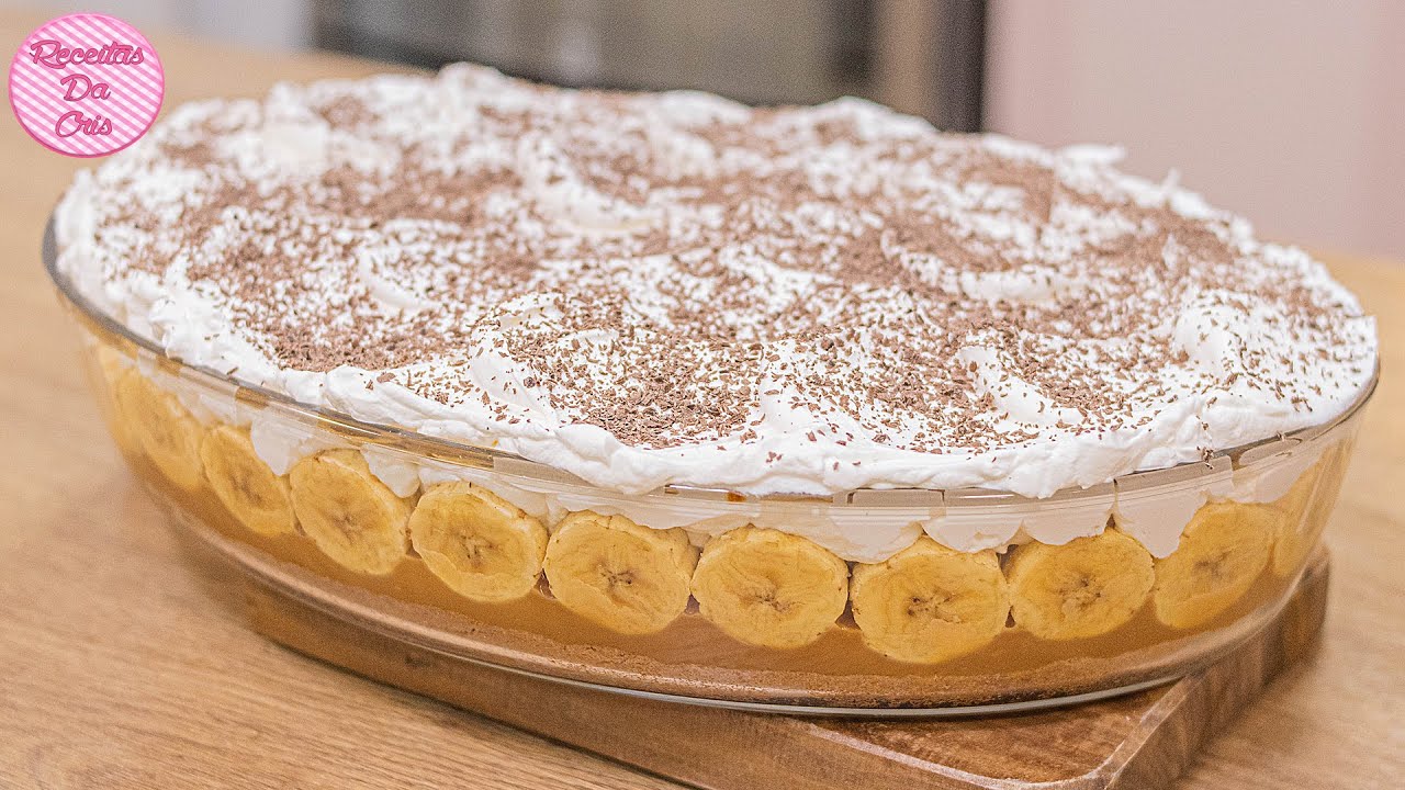 TORTA BANOFFEE DE TRAVESSA FÁCIL DE FAZER E DELICIOSA DEMAIS !!!