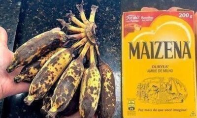 Tem banana velha em casa? Não jogue fora! Misture com maizena e surpreenda a todos